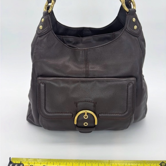 Coach Dark Brown Leather Hobo Bag - Picture 1 of 7